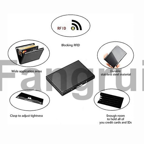 Για Zt1563 Rfid Αντικλεπτικό κράμα αλουμινίου Θήκη επαγγελματικής κάρτας 1