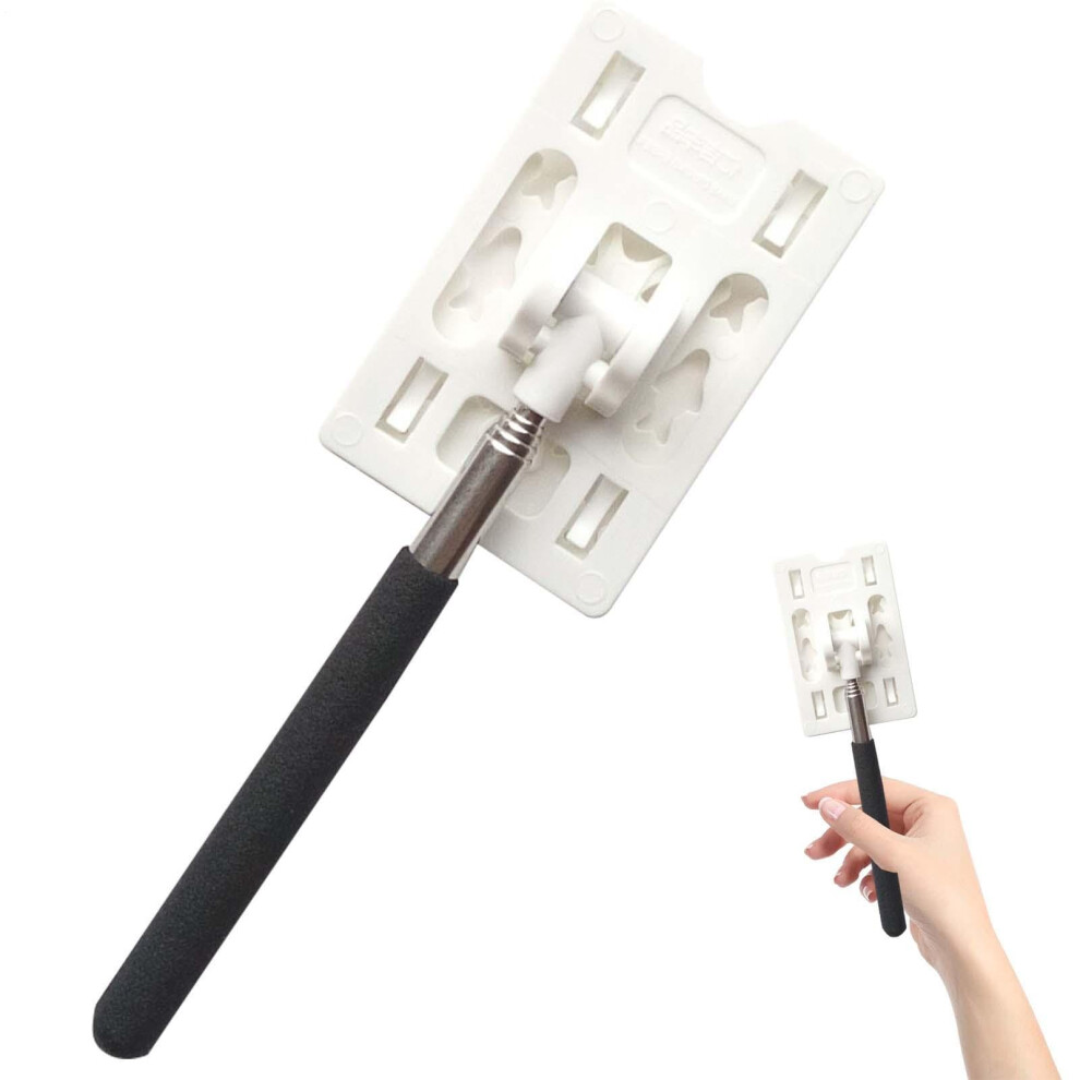 Toll Card Holder Without Rod - Car Parking Payment Card Access Tool - Pure And Elegant Design White/Black 6447073430428