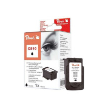 Cartouche d'encre Peach C510 14 ml noir pour Canon PIXMA - Compatible avec MP230, MP237, MP252, MP258, MP270...