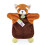 Marionetta Doudou &amp; compagnia Panda Rosso - arancione - 25/34 cm 1