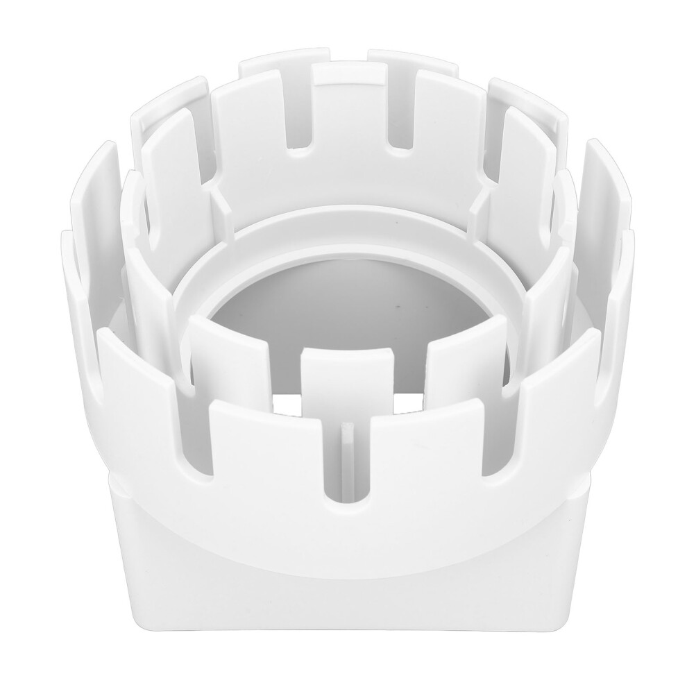 Weatherproof 3X4 Inch White Pvc Gutter Downspout Converter Adapter 4651346403169