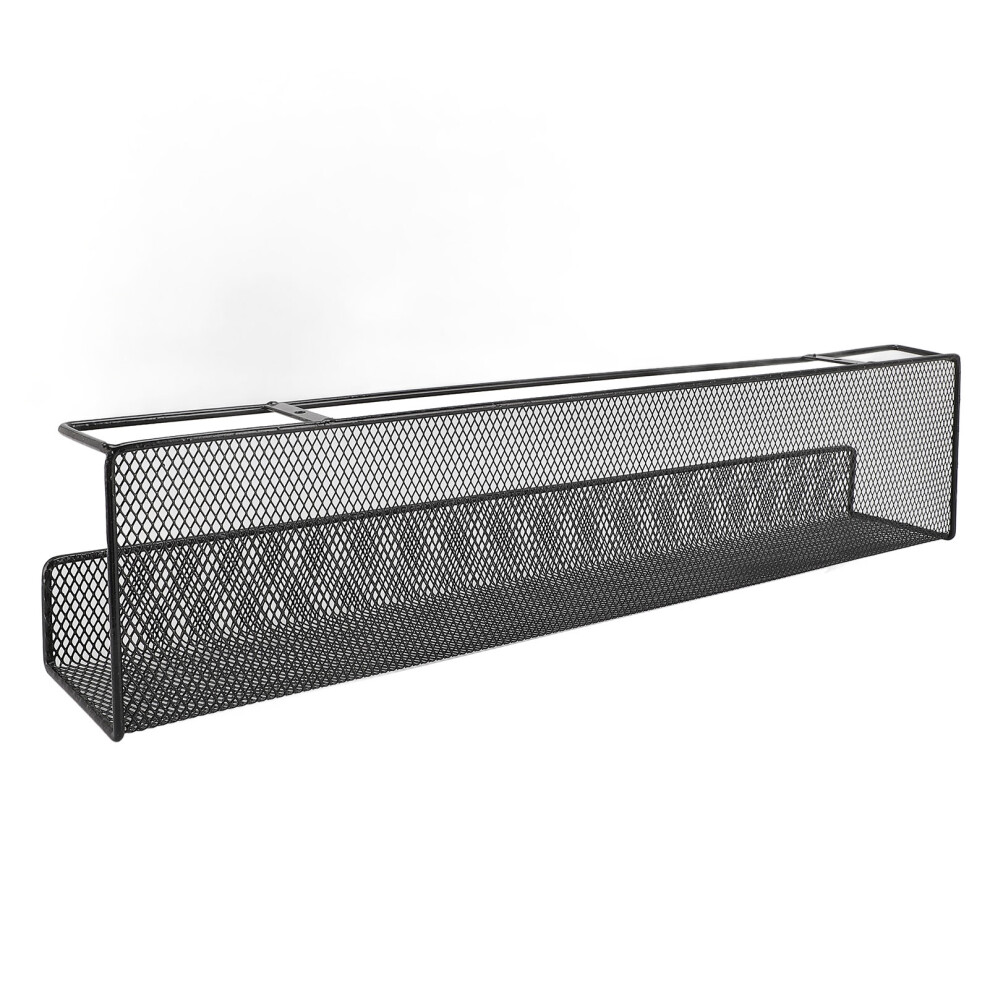 Iron Under Desk Organizer For Power Strip & Cables, Black S 4671346403358