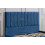 (Super King, With Ottoman Storage, Blue) Velvet Upholstered Panel Bedframe with Optional Ottoman Storage 4