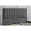 (Super King, With Ottoman Storage, Grey) Velvet Upholstered Panel Bedframe with Optional Ottoman Storage 3