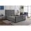 (Super King, With Ottoman Storage, Grey) Velvet Upholstered Panel Bedframe with Optional Ottoman Storage 1