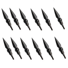 Archery Arrow Heads Broadheads 222 Grain Heavy Duty Steel Tips 6 Pack for Hunting and Target Practice