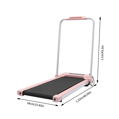 Folding Treadmill with LED Display for Home Office 1