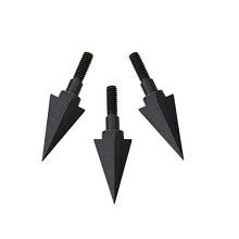 100 Grain Steel Broadheads - 6pcs Archery Tips for Hunting, Durable Arrow Points, Compatible with Various Arrows