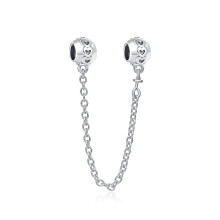 (A1054) 64 Style 925 Silvering Safety Chain Mom Amour Clover Sea Dangle Charms Beads Fit Original Pan Brand 1:1 Logo Bracelet DIY Woman Jewelry