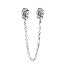 (B116) 64 Style 925 Silvering Safety Chain Mom Amour Clover Sea Dangle Charms Beads Fit Original Pan Brand 1:1 Logo Bracelet DIY Woman Jewelry