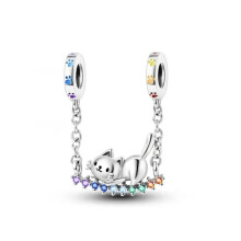 (B1989) 64 Style 925 Silvering Safety Chain Mom Amour Clover Sea Dangle Charms Beads Fit Original Pan Brand 1:1 Logo Bracelet DIY Woman Jewelry