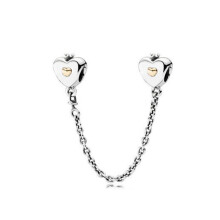 (A1426) 64 Style 925 Silvering Safety Chain Mom Amour Clover Sea Dangle Charms Beads Fit Original Pan Brand 1:1 Logo Bracelet DIY Woman Jewelry