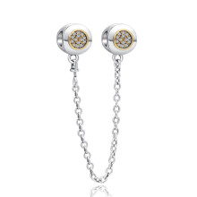 (A1551shuang) 64 Style 925 Silvering Safety Chain Mom Amour Clover Sea Dangle Charms Beads Fit Original Pan Brand 1:1 Logo Bracelet DIY Woman Jewelry