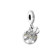 (SMC1375) NEW Original 925 Sterling Silver Family Tree Heart Animal Mother Wings Heart Beads Charms for DIY Bracelet Women Jewelry Gift