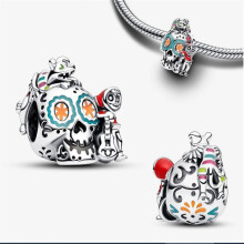 (A1232) 925 Sterling Silver Women's Pendant, Magical Beads Suitable For Original Brand 1:1 Logo Created Bracelets, Fashionable Jewelry, Bestsellers, New