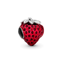 (A006) 925 Silver Pendant Fit Original Brand 1:1 for Women Cherry Beads Chameleon Parrot Pink Turtle Compatible with Bracelet Handmade Jewelry Summer Novelty