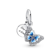 (A087) 925 Silver Pendant Fit Original Brand 1:1 for Women Cherry Beads Chameleon Parrot Pink Turtle Compatible with Bracelet Handmade Jewelry Summer Novelty
