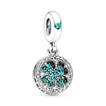 (A061) 925 Silver Pendant Fit Original Brand 1:1 for Women Cherry Beads Chameleon Parrot Pink Turtle Compatible with Bracelet Handmade Jewelry Summer Novelty