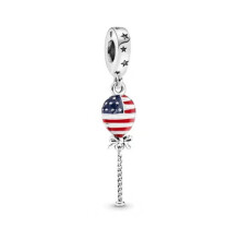 (A100) 925 Silver Pendant Fit Original Brand 1:1 for Women Cherry Beads Chameleon Parrot Pink Turtle Compatible with Bracelet Handmade Jewelry Summer Novelty
