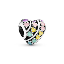 (A149) 925 Silver Pendant Fit Original Brand 1:1 for Women Cherry Beads Chameleon Parrot Pink Turtle Compatible with Bracelet Handmade Jewelry Summer Novelty