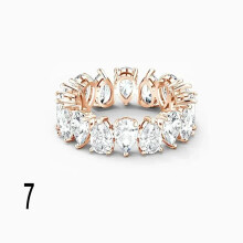 (54mm) 2024 New VITTORE Pearl Ring Exquisite Water Drop Shaped Crystal Decoration Personalized Design Original Brand 1:1 Logo Romantic Wedding Gift