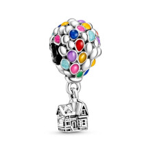 (P254) New 925 Sterling Silver Apple Hot Air Balloon Women Heart Pendant Charm Fit Original Brand 1:1 Logo Bracelet Women Jewelry Gift DIY