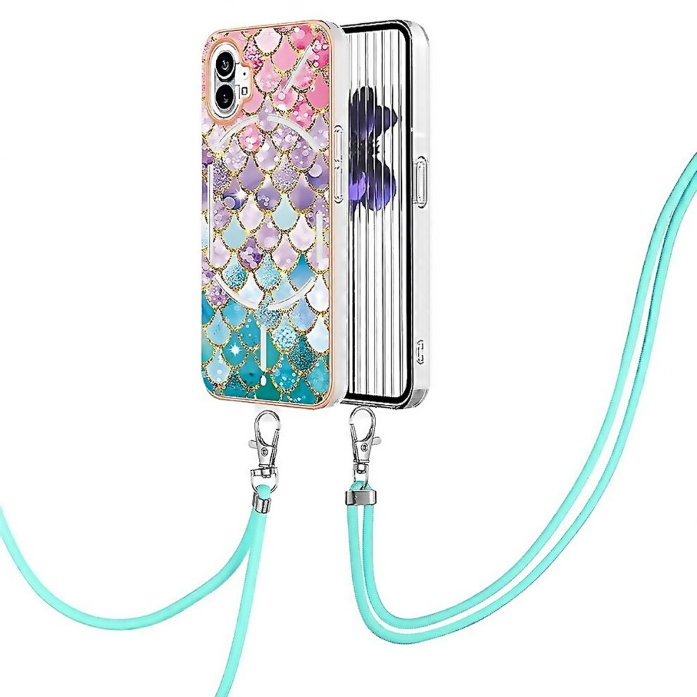 For Nothing Phone 1 Electroplating Imd Tpu Phone Case With Lanyard Easy To Clean And Maintain 6000001532085
