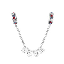 (B008diao) 64 Style 925 Silvering Safety Chain Mom Amour Clover Sea Dangle Charms Beads Fit Original Pan Brand 1:1 Logo Bracelet DIY Woman Jewelry