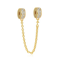 (A1642G) 64 Style 925 Silvering Safety Chain Mom Amour Clover Sea Dangle Charms Beads Fit Original Pan Brand 1:1 Logo Bracelet DIY Woman Jewelry