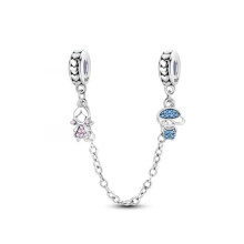 (B2057) 64 Style 925 Silvering Safety Chain Mom Amour Clover Sea Dangle Charms Beads Fit Original Pan Brand 1:1 Logo Bracelet DIY Woman Jewelry