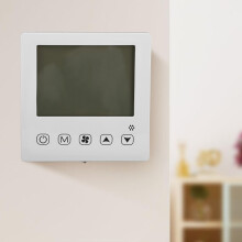 Klimaanlagensteuerungspanel 220V ABS Thermostat, Temperatur- und Luftfeuchtigkeitsüberwachung