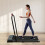 Folding Treadmill with LED Display Grey 4