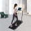 Folding Treadmill with LED Display Grey 5