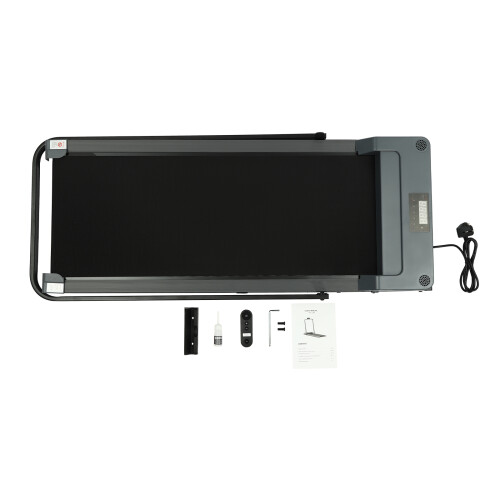 Folding Treadmill with LED Display Grey 2