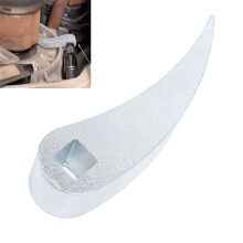 Crowbar Adapter Head for 3/8" Drive Ratchet, CrV Steel, Silver, 9.5 x 1.5cm