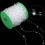 Plastic Bead Chain For Necklace Bracelet-Facesection bal10AB 6