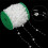 Plastic Craft Bead Chain For Handmade-Big bead 12 transpar 7