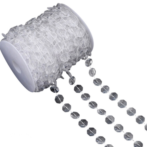 Bead Chain Clear Plastic Craft Bead String-14 14 Transparent co