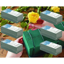 6 Green Wet Foam Oasis Bricks For Fresh Floral Crafts Flower Arranging