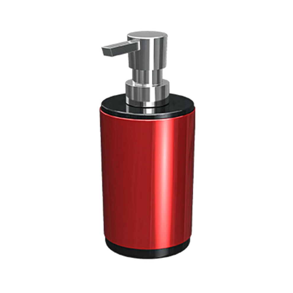 Red Empty Soap Dispenser Plastic Pump Press Cosmetic-Retro