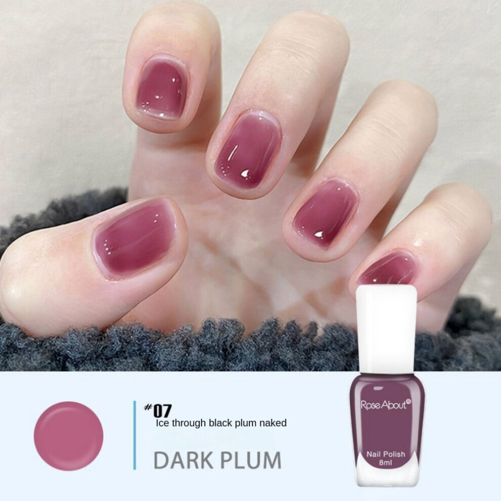 (Type#7) Roseabout New Free Baking Water-based Nail Polish Spot Aurora Nude Whitening Set-image-OPC-PKBR2QS-NEW