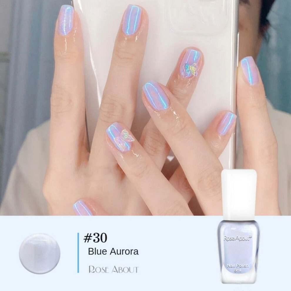 (Type#29) Roseabout New Free Baking Water-based Nail Polish Spot Aurora Nude Whitening Set-image-OPC-PKBR2RN-NEW