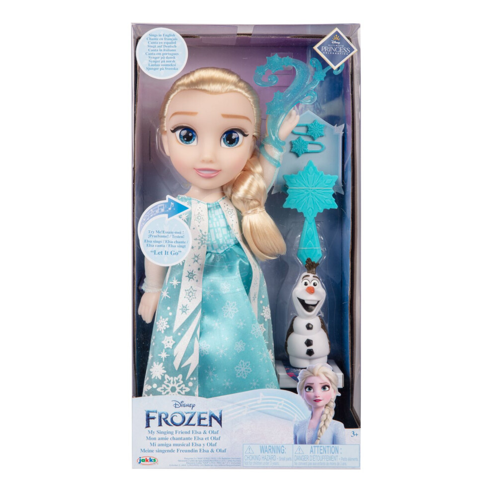 Jakks Pacific Disney Frozen My Singing Elsa 14" Doll With Olaf