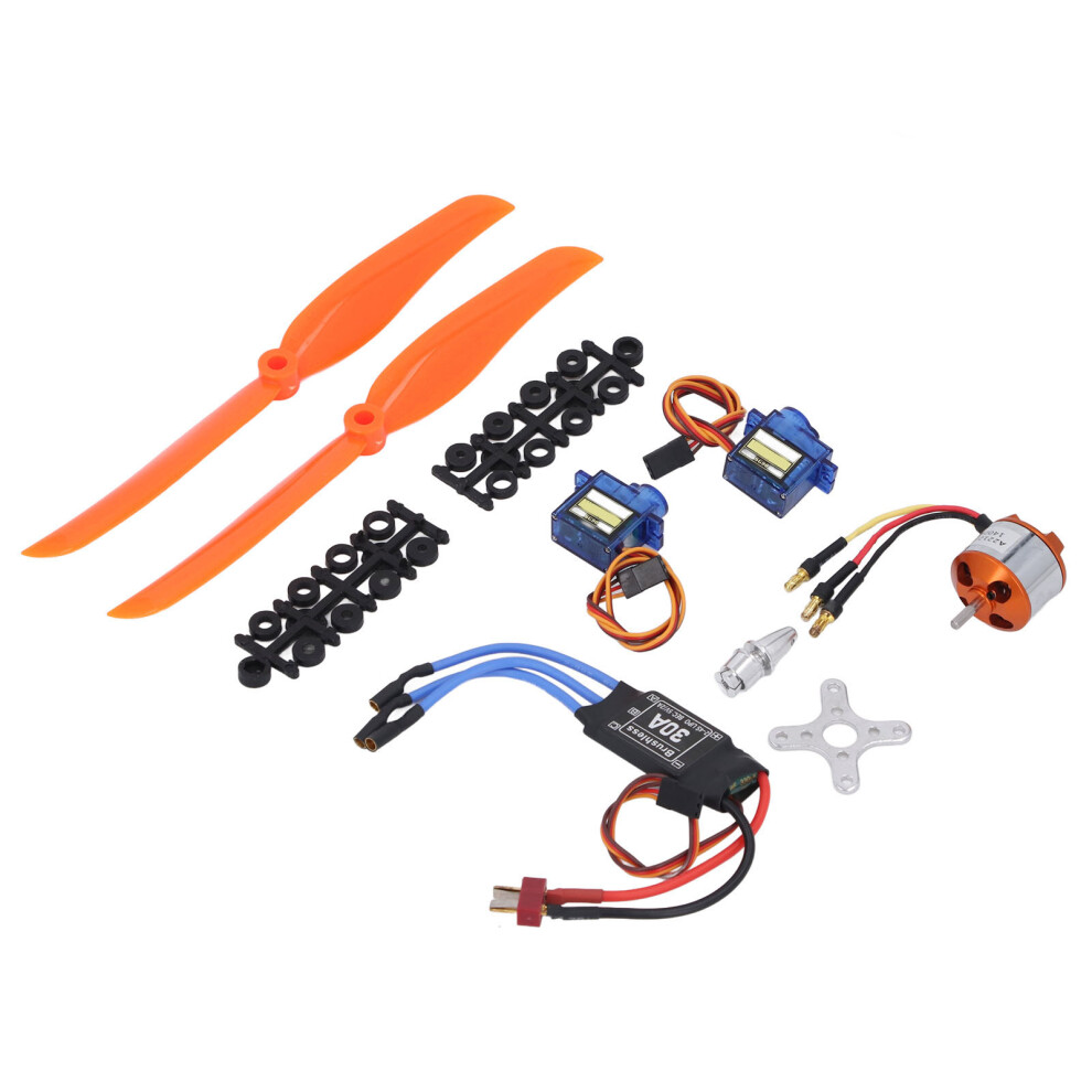 Rc Aircraft Accessories Kit With 1400Kv Brushless Motor, 30A Esc, Micro Servo & 8060 Propeller 4071346412624