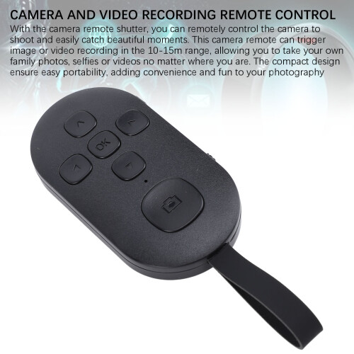 Wireless Bluetooth Remote for Android, 150mAh, 10-15m Range, Black 2