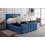 (Single, Blue) Cuba Velvet Bedframe with Memory Mattress & Optional Ottoman Storage 3
