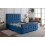 (Single, Blue) Cuba Velvet Bedframe with Memory Mattress & Optional Ottoman Storage 5