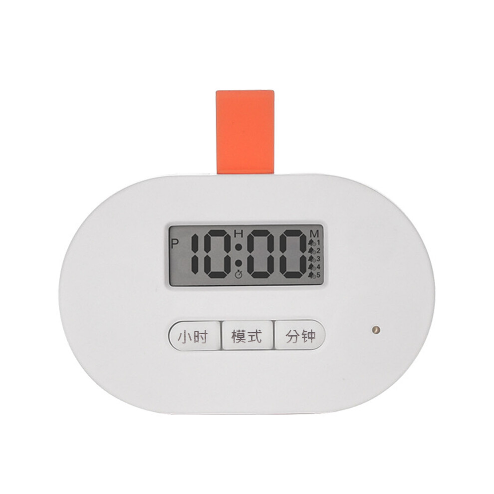 White Electronic For Pill Reminder With 5 Alarms Medication