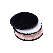 3pcs Makeup Remover Puff Double Sided Cleansing Towels for Face Soft Plush Fabric White Coffee Black Safe for All Skin Types