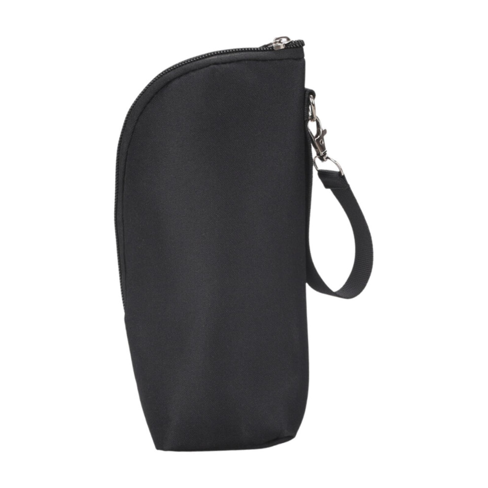 Bottle Carrier Bag - Insulated Cooling and Warming Bag for Nursing Bottles and Breast Milk - Black, Durable Material, Compact Size